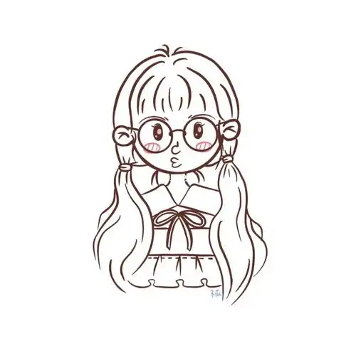 学院风双马尾少女