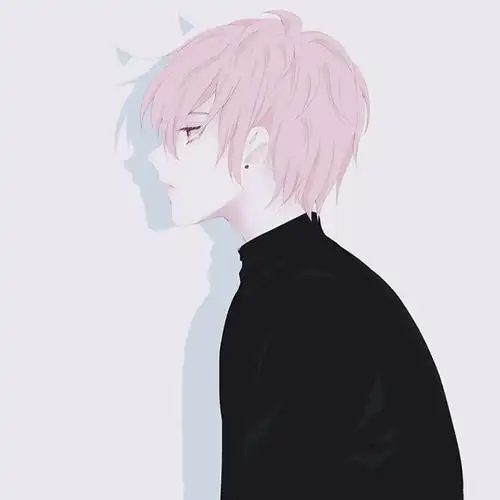 时尚潮男侧脸好帅气头像