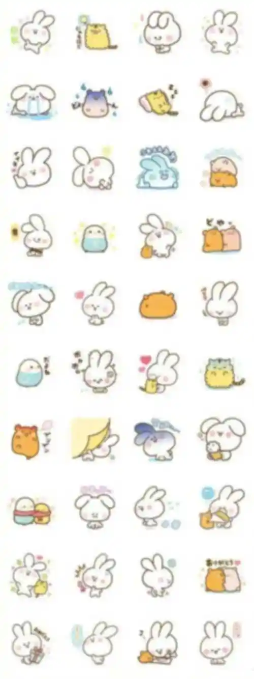 超可爱的宠物简笔画自带表情包,萌~以后可以用作ip表情