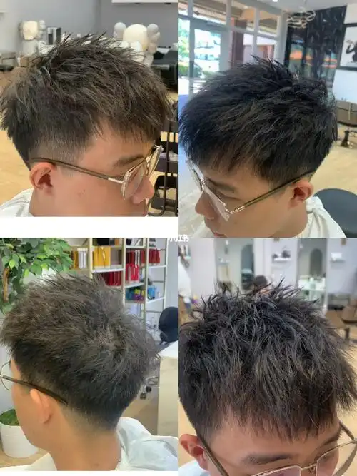 尔湾asalon男士烫发作品一款男士钢夹烫