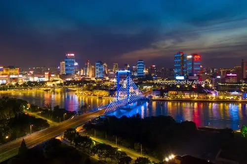 醉美夜景之三江口