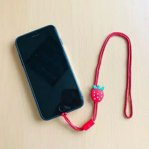 适用小天才儿童电话手表卡通挂绳 可爱手机挂绳小礼品挂脖绳工厂