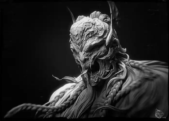 monster_怪物-原创-角色/人物/生物-黑猫骷-cg模型网