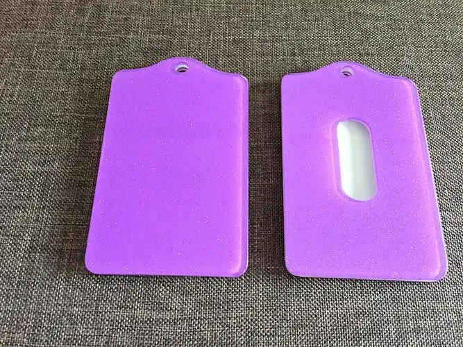 公交卡套_厂家双面亮粉亚克力卡套公交卡套定制diy挂件来图定制 - 阿