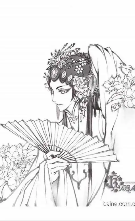 京剧头饰简笔画京剧头饰简笔画图片