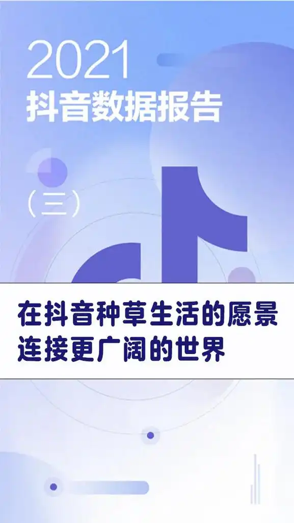2021抖音数据报告发布:越来越多人在抖音种草生活.# - 抖音