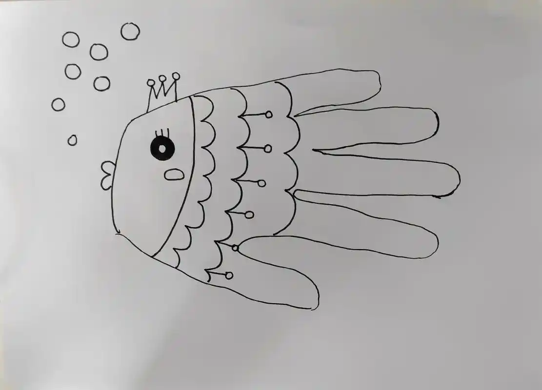 简笔画小鱼