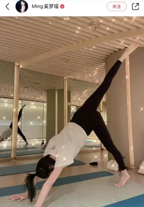 奚梦瑶晒健身照挺孕肚锻炼不想长胖太多什么运动适合孕妇