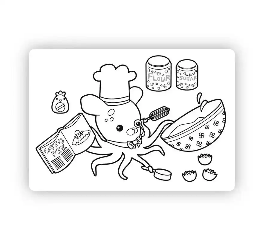 海底总动员涂色素材模板1203