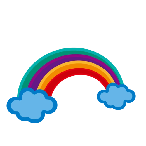卡通彩虹图片