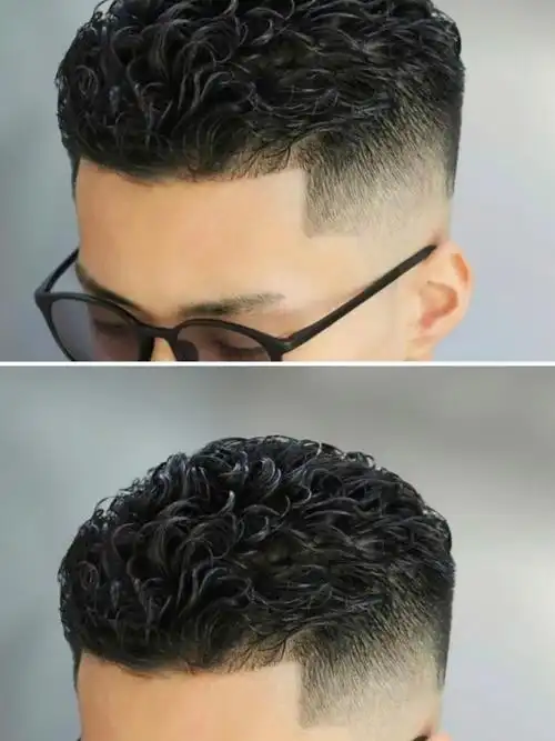 男生短发烫发