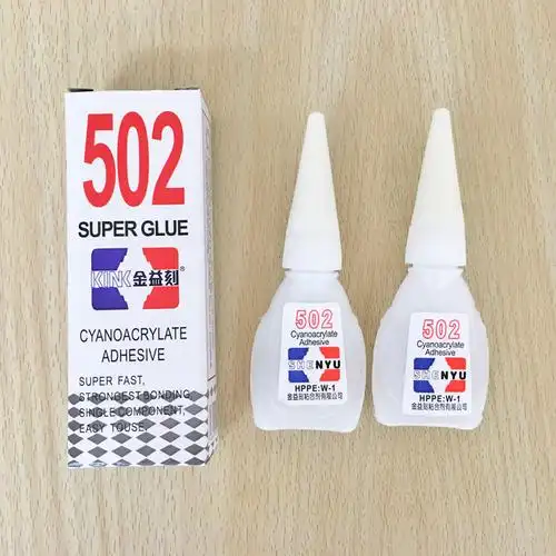 502 502胶水能粘什么材料
