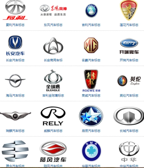 中国国产汽车有哪些?