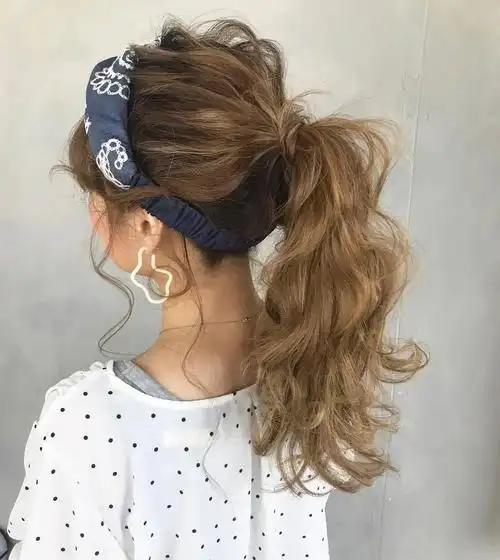 中长发都适用的清爽扎发