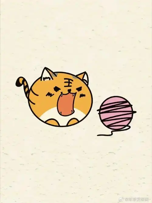 简笔画##画画##卡通##老虎##简笔画教程