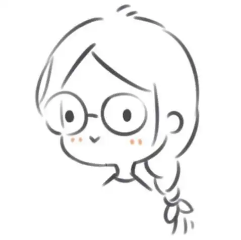 简笔画人物壁纸女生可爱