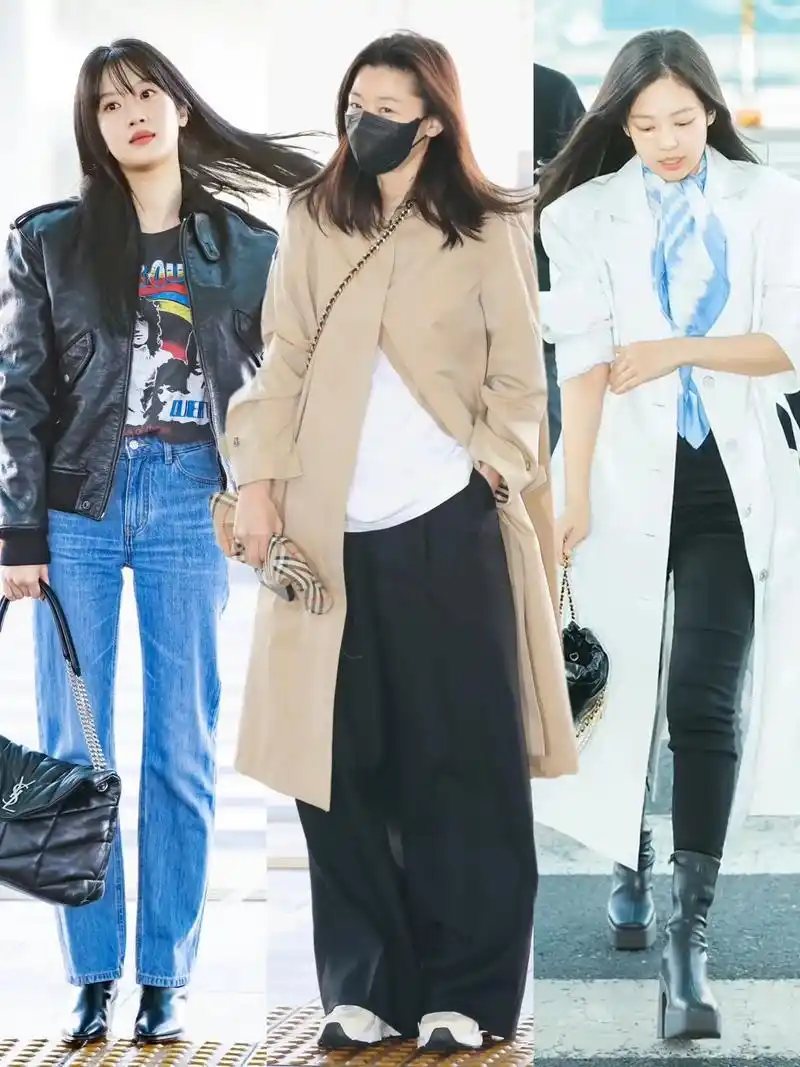 bp全智贤,13位韩女星出发看秀怎么穿?近期时装周女星机场穿 - 抖音