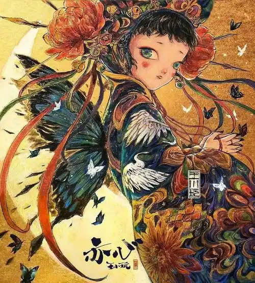 跪了她的新国风插画惊艳绝伦唯美瑰丽的场景宛若仙境网友惊呼太绝美