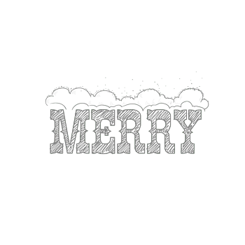 merry英文艺术字