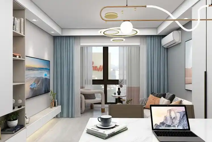浦东绿地威廉50平北欧风格一房装修效果图