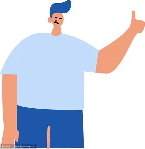 头小身体大的白衣男子