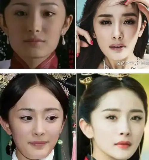 杨幂出道时旧照被曝光,"原装脸"和现在天差地别,还是你女神吗|整容