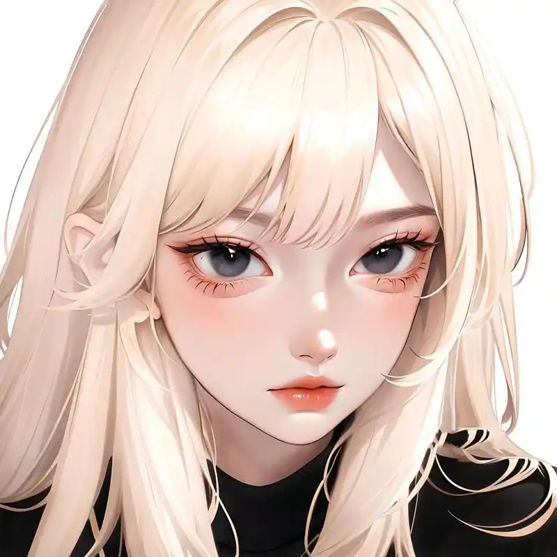 金发 高冷女神头像 下期出黑发