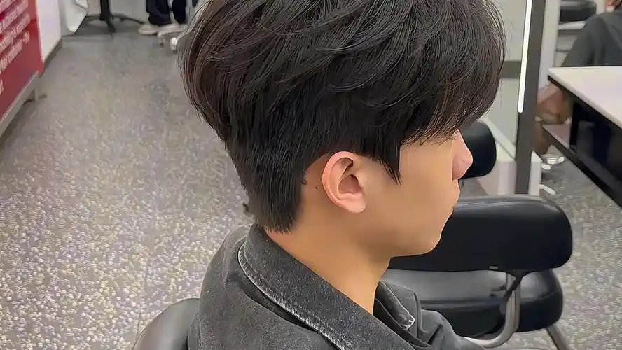 气垫烫 烫型不烫卷 自然 纹理 好看 帅气#少年感微分#深圳烫发宏羽