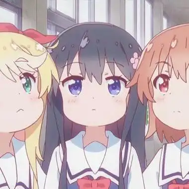 动漫闺蜜头像三人可爱番名:天使降临到我身边