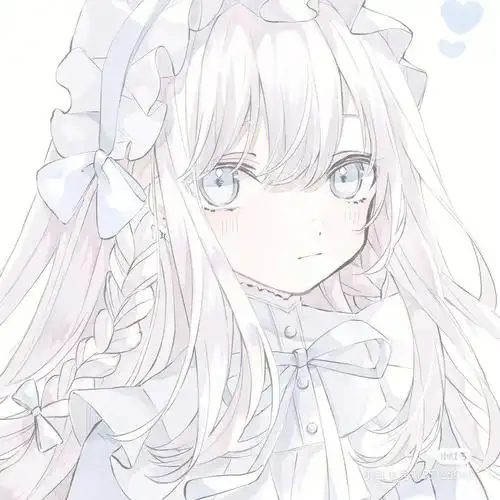 白色系女生头像