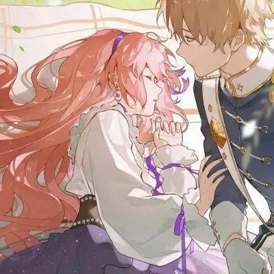 高清古风动漫情头一男一女 不明显古风动漫唯美情侣头像图片_情侣头像