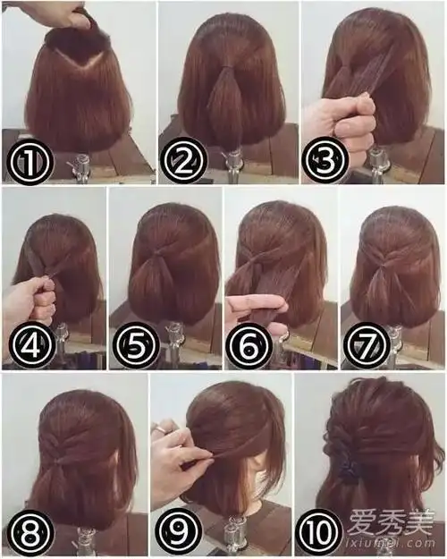 短发波波头怎么扎好看?波波头适合的扎发教程