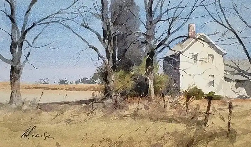 andy evansen水彩作品欣赏#艺术 #风景画 #水彩 - 抖音