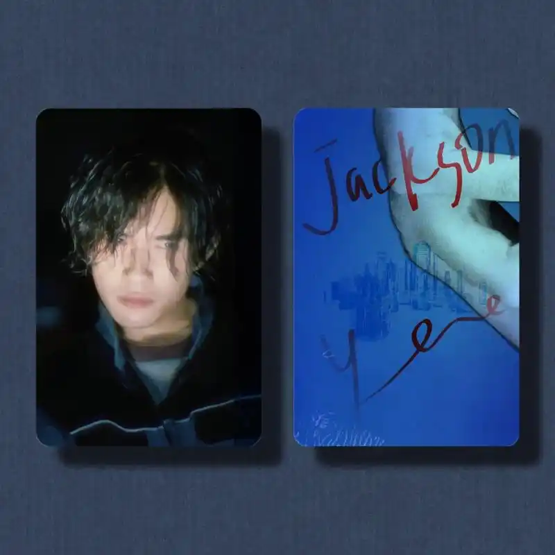 蓝色系～ #易烊千玺 #小卡 #卡背 #自制 - 抖音