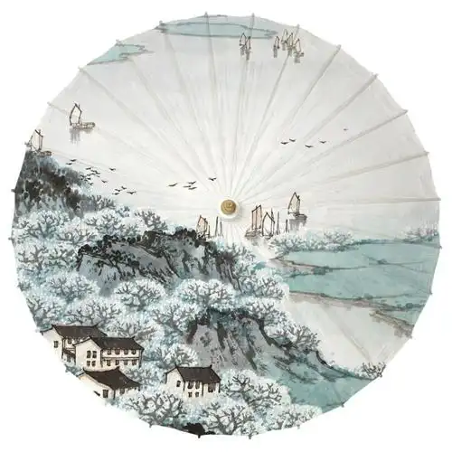油纸伞 防雨防晒古典传统江南实用舞蹈装饰伞时尚家居用品 春到江南