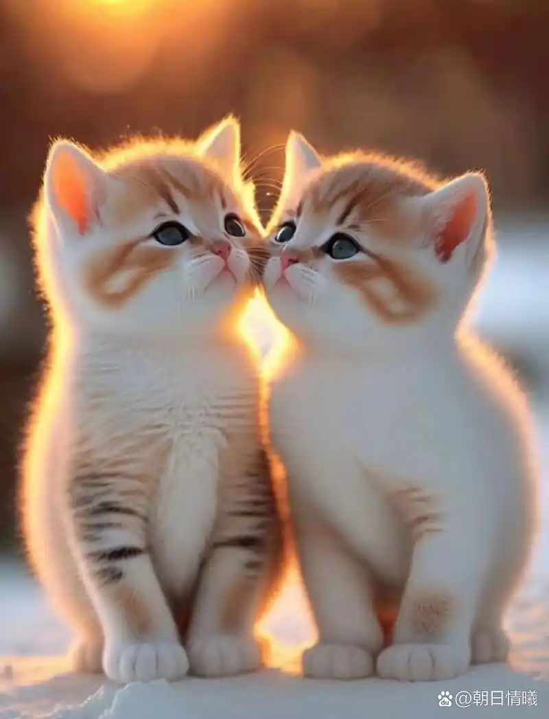 来秀恩爱的#可爱小猫咪#超级治愈 宝子们,今天分享这一组秀恩爱的小萌