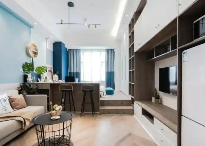 小空间要大利用!50平米两房小居室这样设计,空间显大住着忒舒服