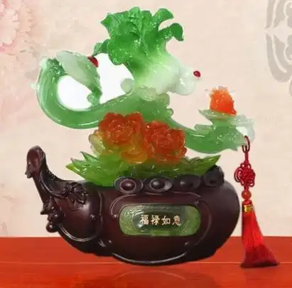供应运缘阁福禄如意旺福旺财葫芦白菜摆件
