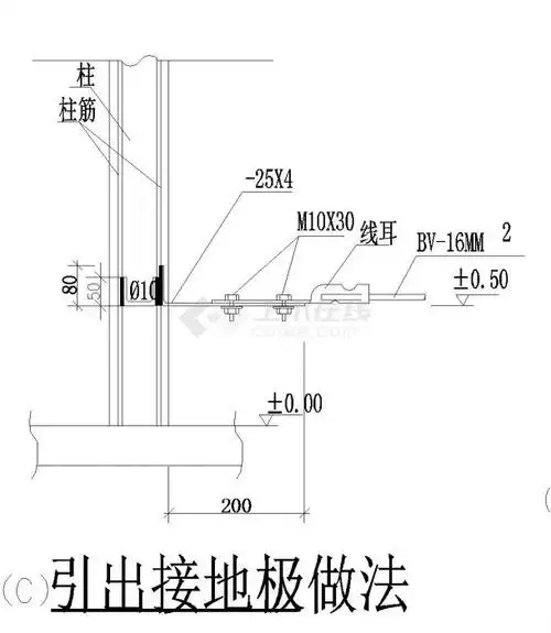 某工程防雷接地cad施工图