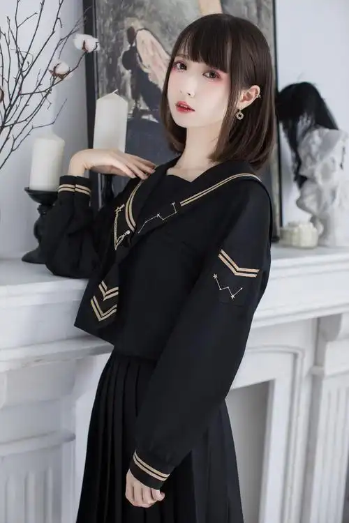 夜巡 日系正统不良jk制服班服学院风套装长袖中间服水手服裙