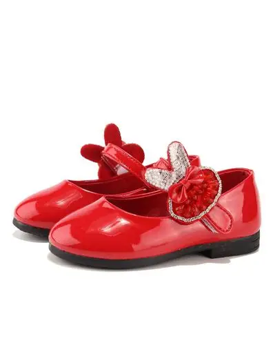 女童小公主学步鞋红色