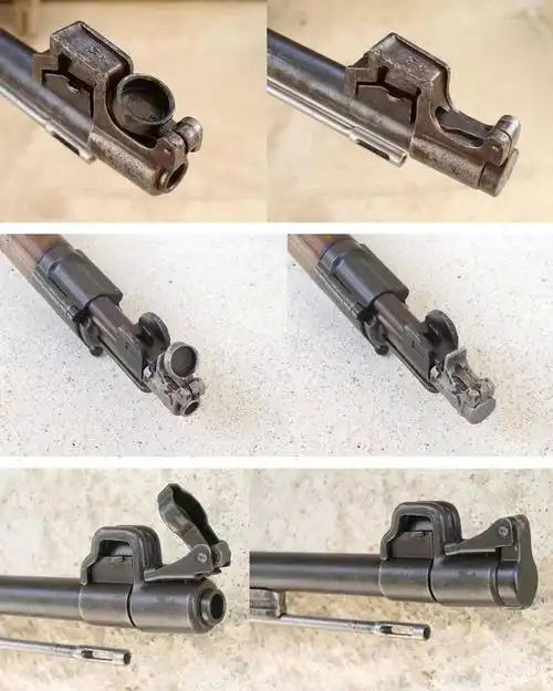 从上到下依次是98步枪,98az和98k的枪口防尘罩