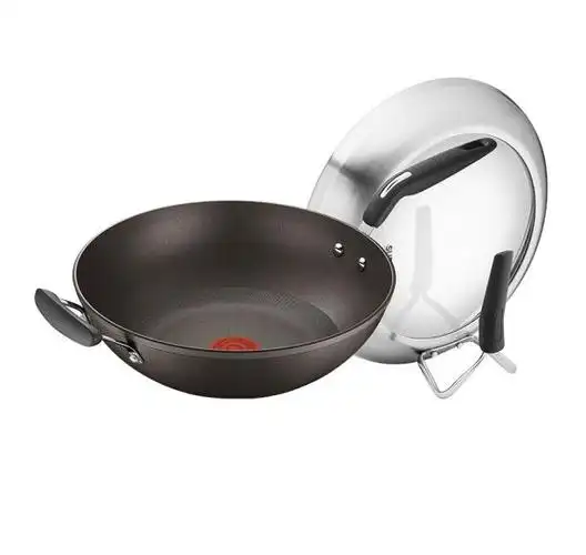 苏泊尔(supor)火红点炒锅pc34ha1第四代钛金刚不粘锅无油烟炒菜锅赠