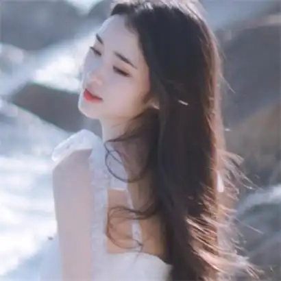 女生海边头像侧面图片唯美清新太美丽了