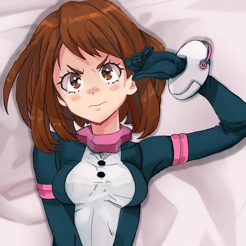 我的英雄学院 丽日御茶子动漫抱枕 等身长抱枕靠垫 枕头枕套定制