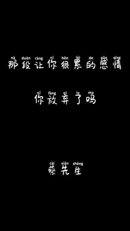 想结束一段感情的句子