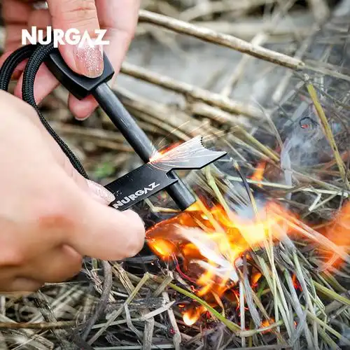 打火棒户外打火石荒野外生火神器取火点火镁棒防水多功能生存装备