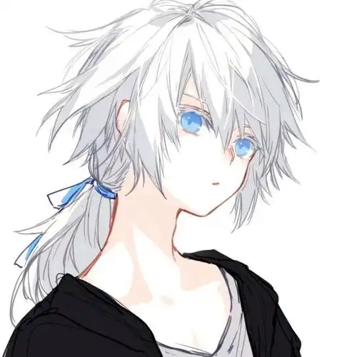 动漫男生二次元头像,『或许从始至终你我都是陌路人吧!』