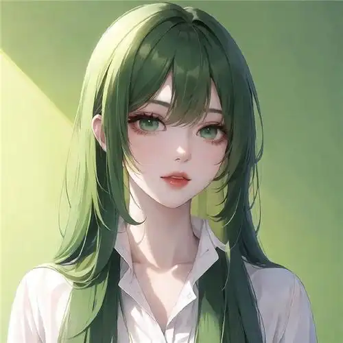 手绘浪漫小清新动漫女生头像图片