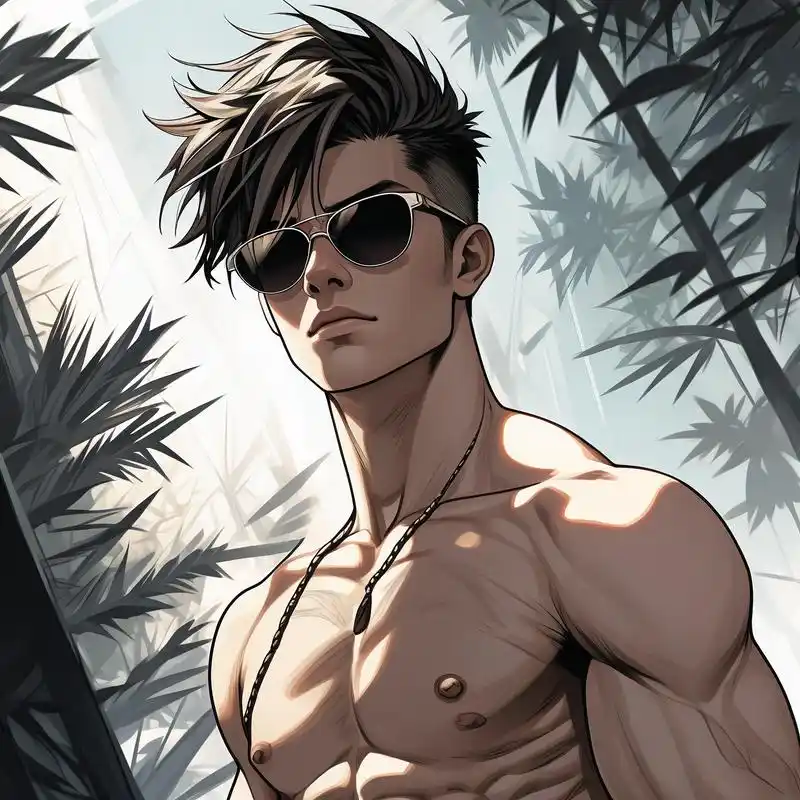 94男生露腹肌的漫画头像90